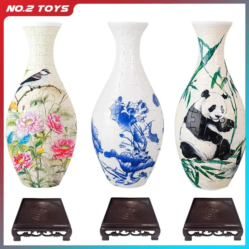 3D Puzzle Flower Vase