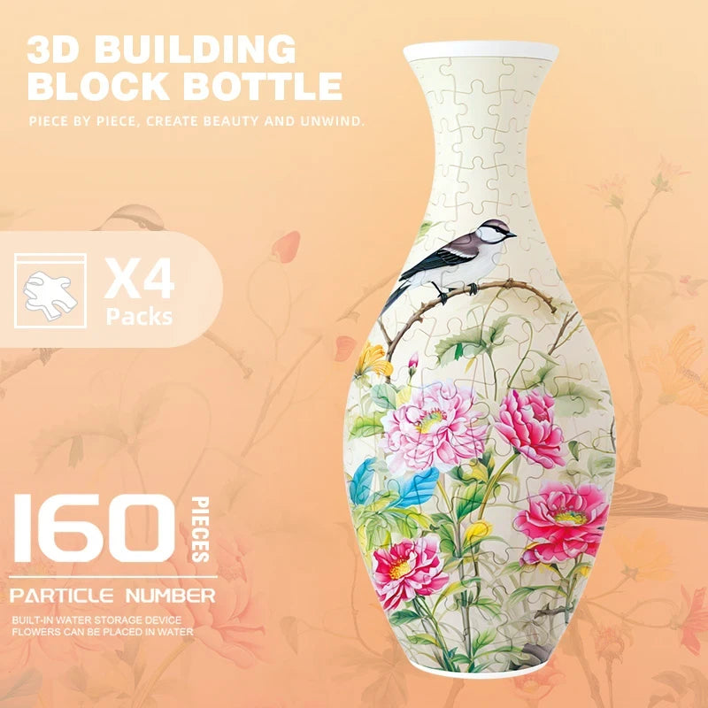 3D Puzzle Flower Vase