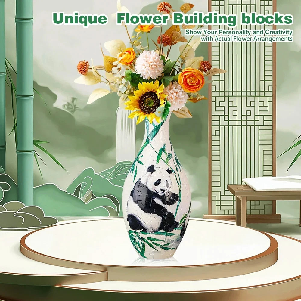 3D Puzzle Flower Vase