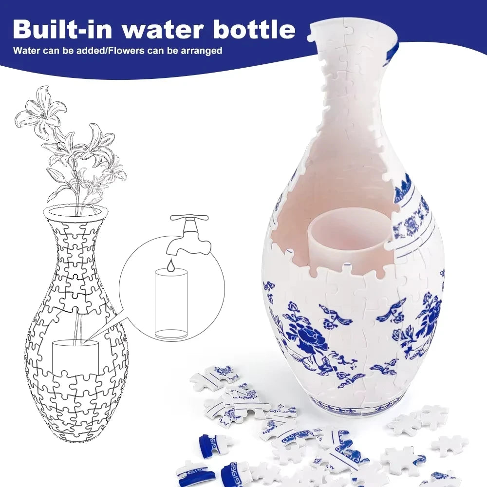 3D Puzzle Flower Vase