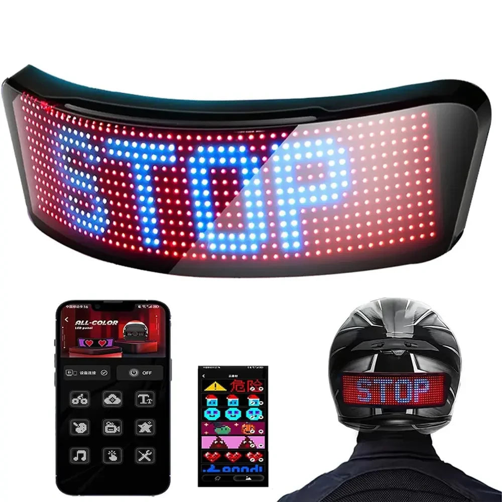 Programmable LED Helmet Taillight