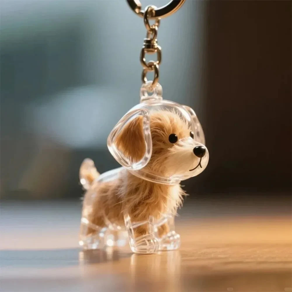 Dog Hair Memory Capsule Keychain