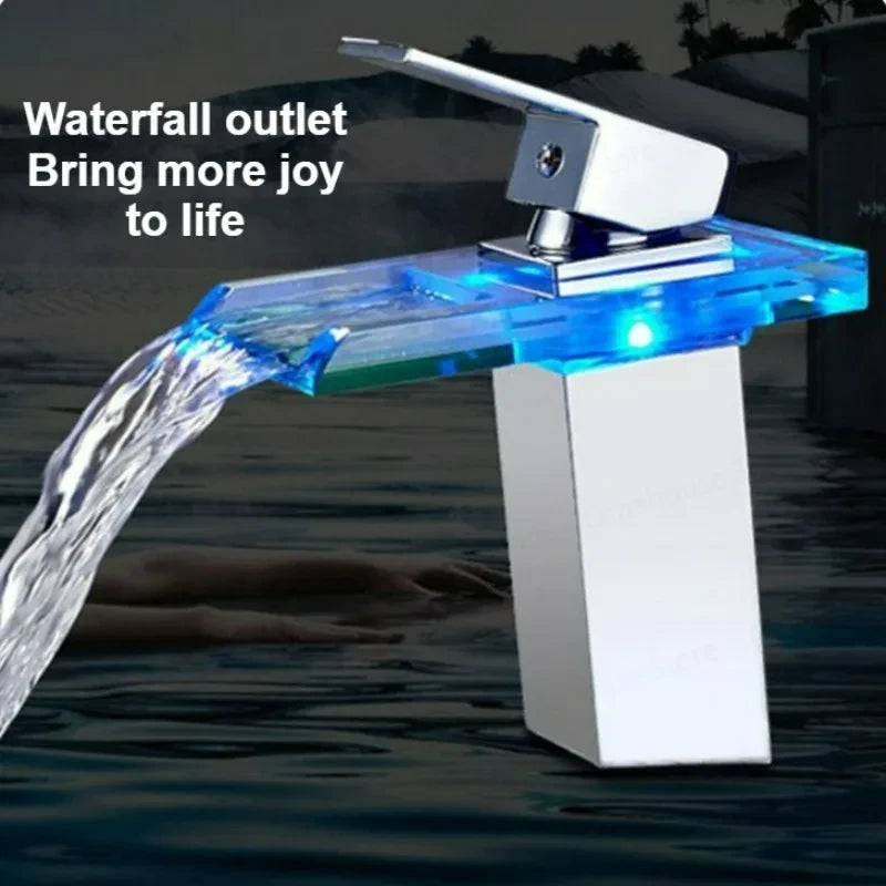 Modern LED Temperature Sensing Faucet