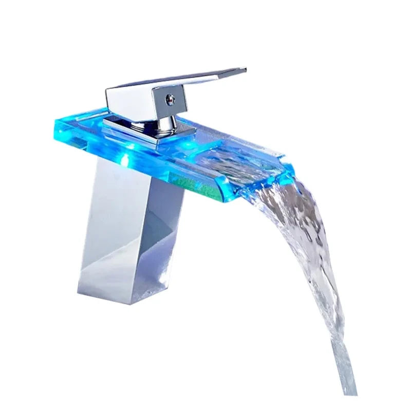 Modern LED Temperature Sensing Faucet